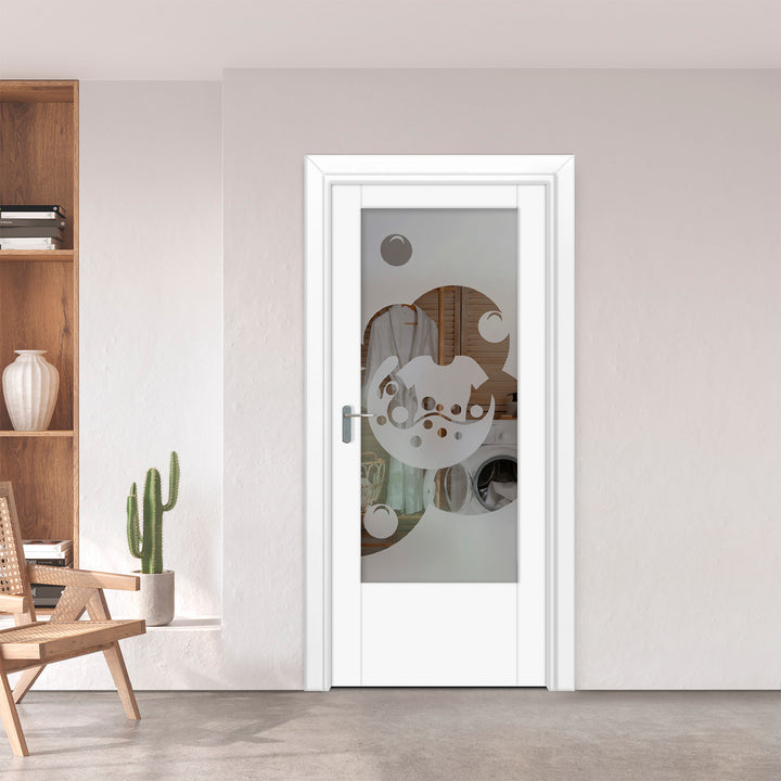 INTERIOR DOOR WITH FROSTED GLASS PANEL IDGP - 2713 - DoorDiscounter