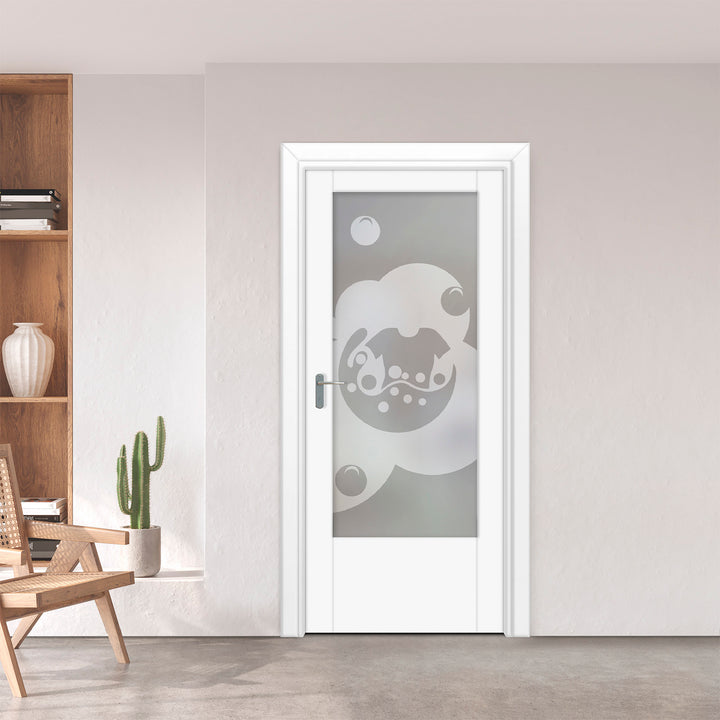 INTERIOR DOOR WITH FROSTED GLASS PANEL IDGP - 2713 - DoorDiscounter