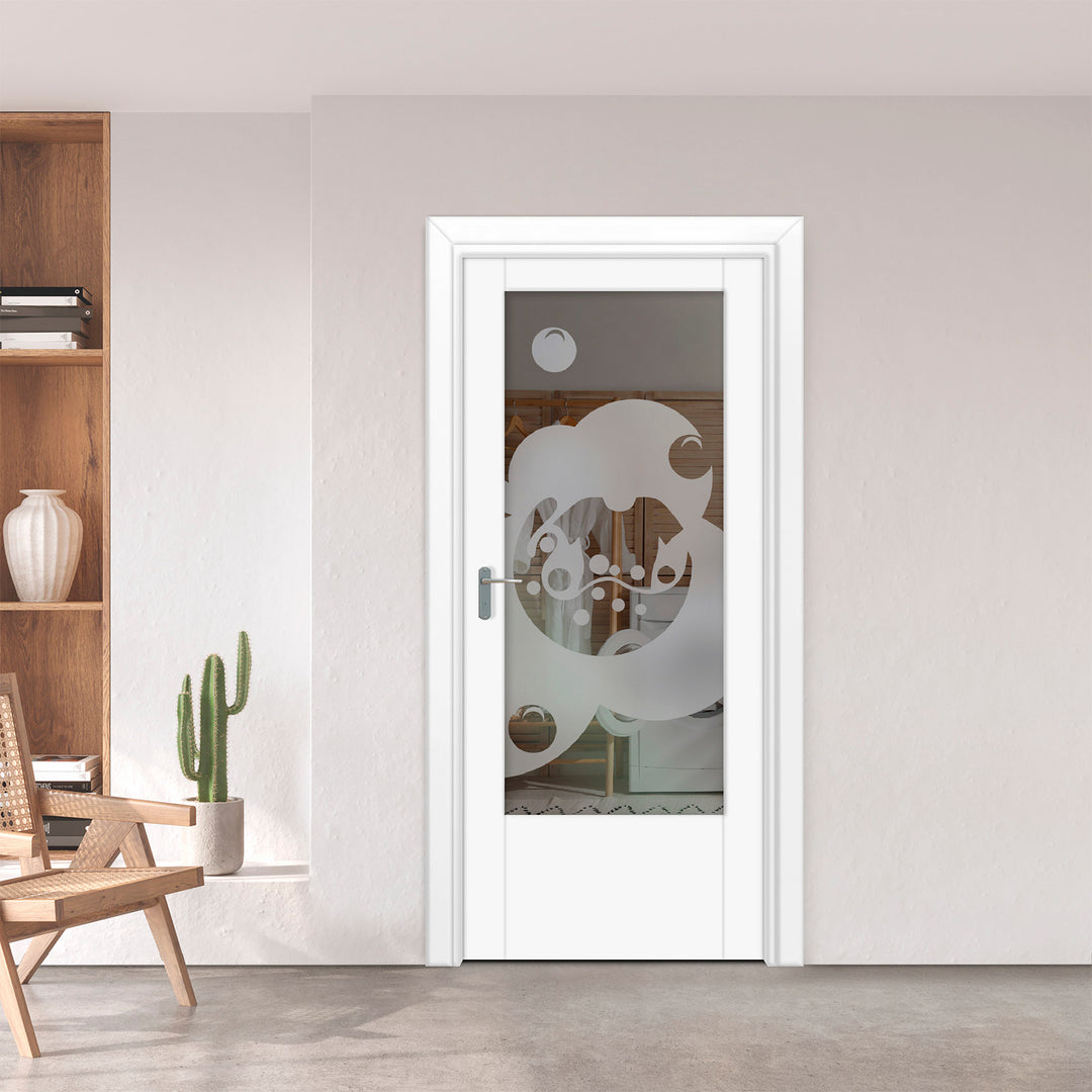 INTERIOR DOOR WITH FROSTED GLASS PANEL IDGP - 2713 - DoorDiscounter