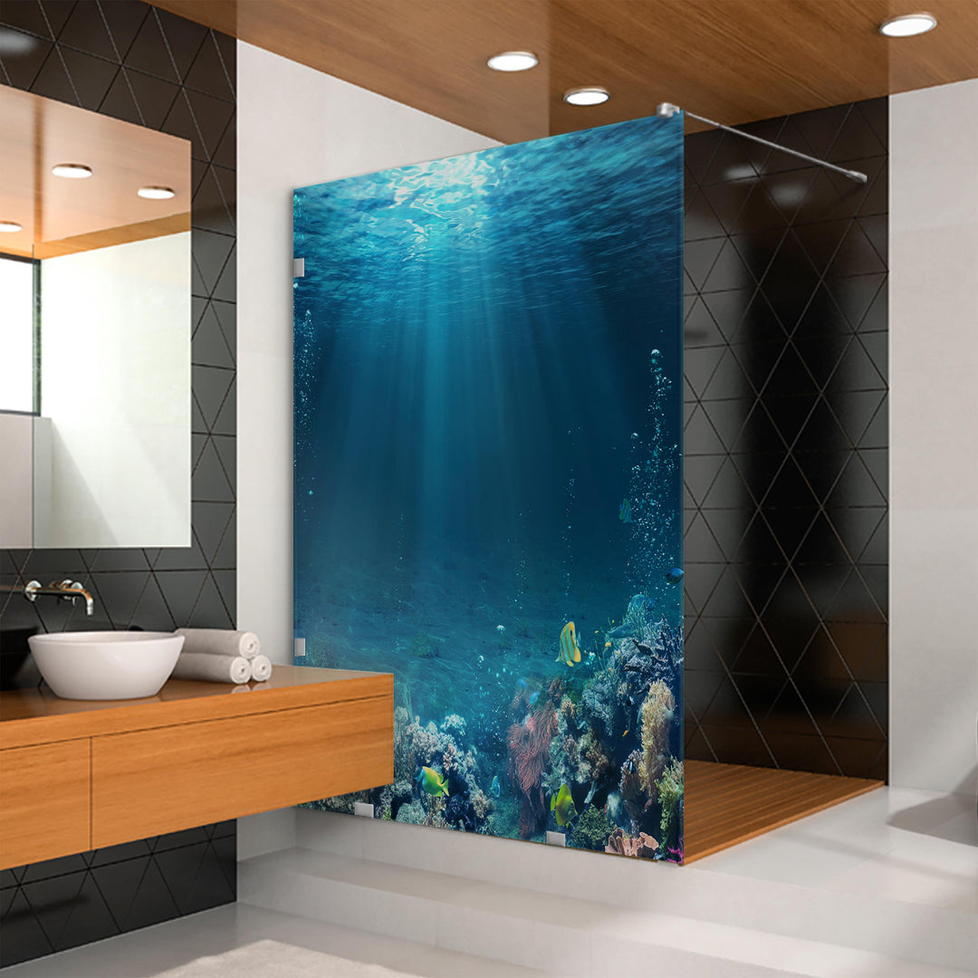 DIGITAL PRINTING GLASS SHOWER SCREENS DPGS - 3832 - DoorDiscounter