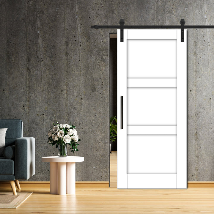 SHAKER PANEL SLIDING BARN DOOR SPSD - 1903 - DoorDiscounter