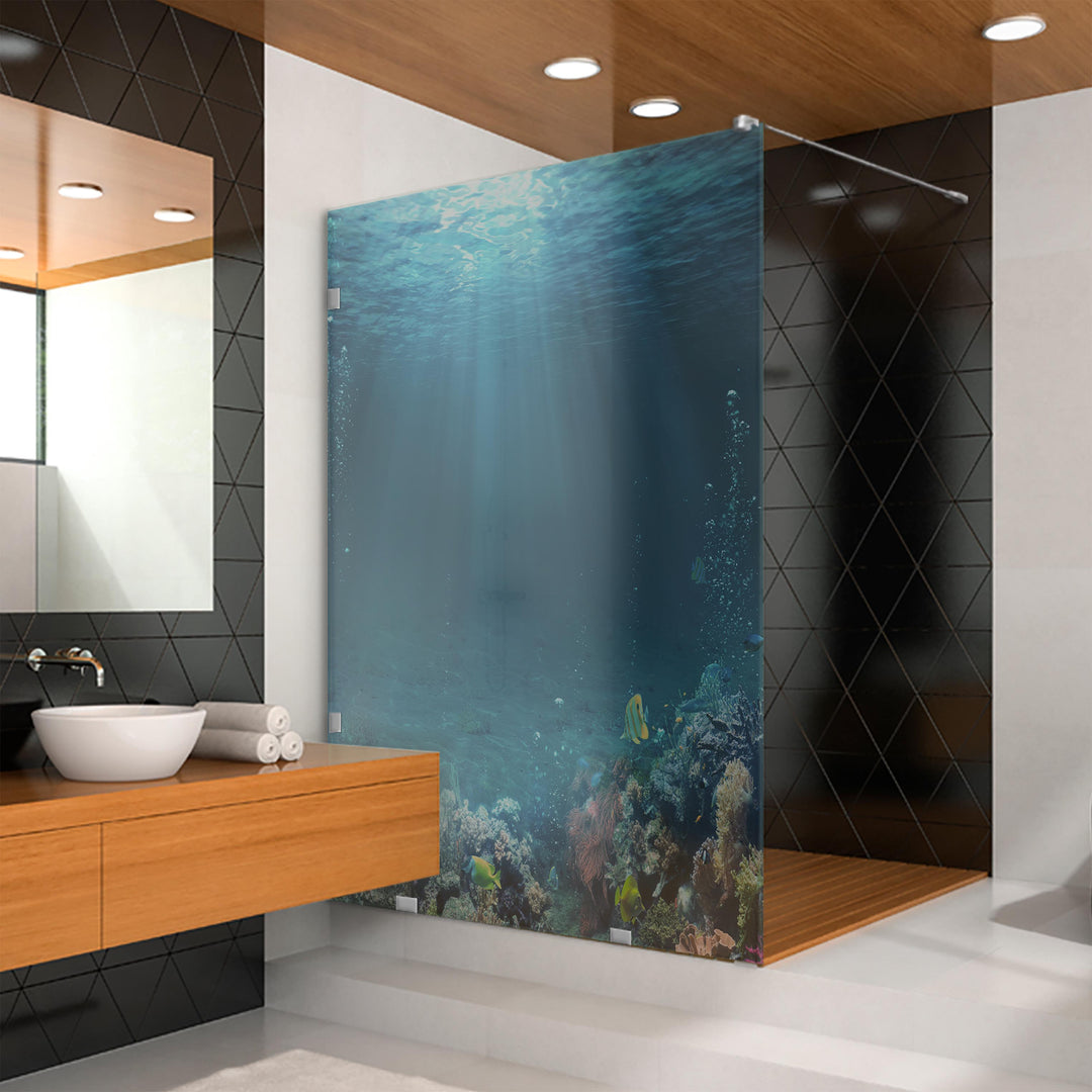 DIGITAL PRINTING GLASS SHOWER SCREENS DPGS - 3832 - DoorDiscounter