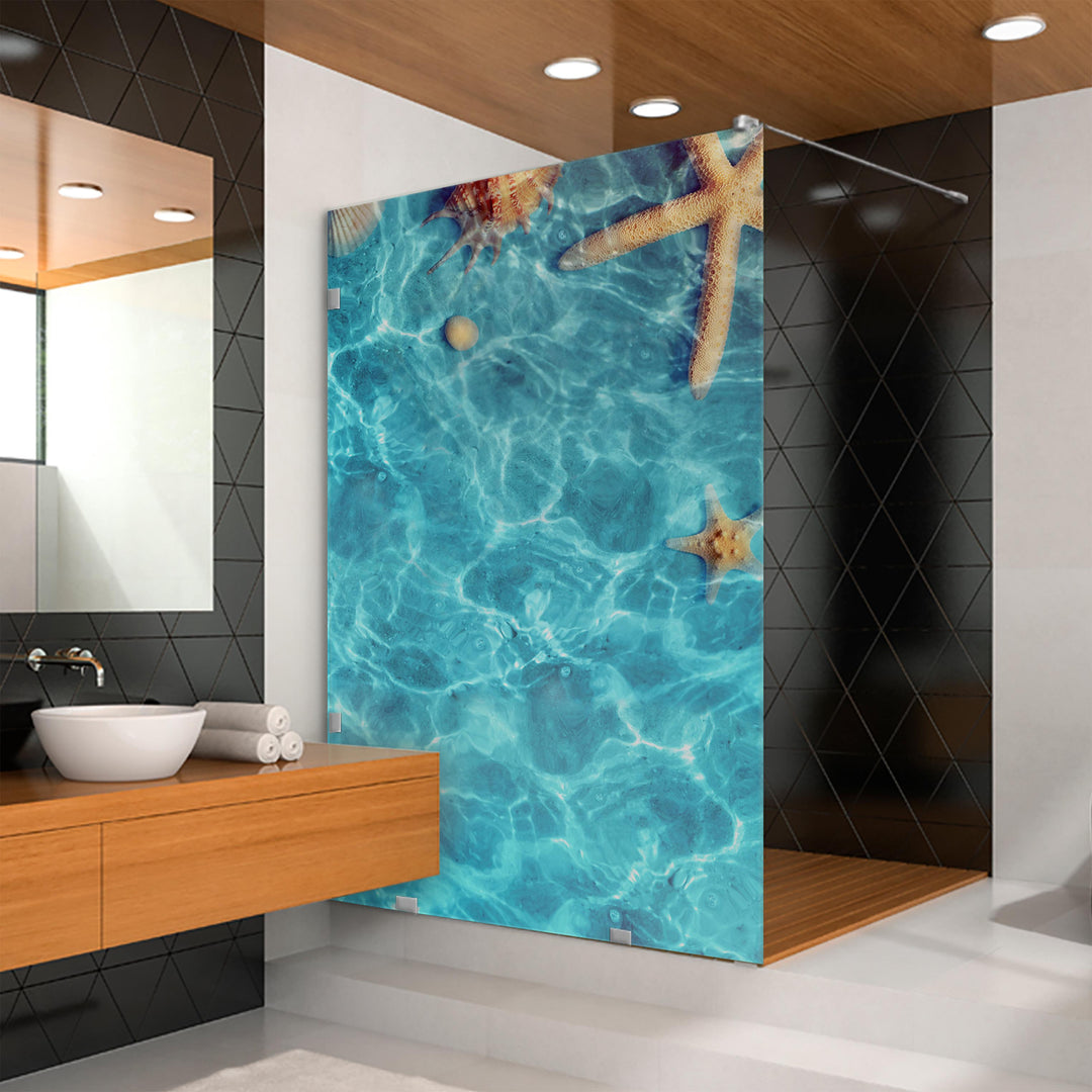 DIGITAL PRINTING GLASS SHOWER SCREENS DPGS - 3833 - DoorDiscounter