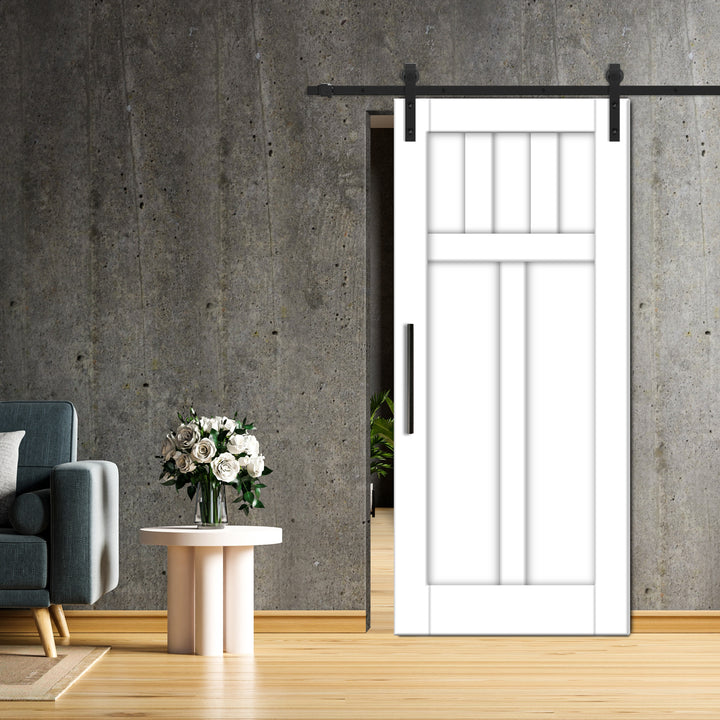 SHAKER PANEL SLIDING BARN DOOR SPSD - 3283 - DoorDiscounter