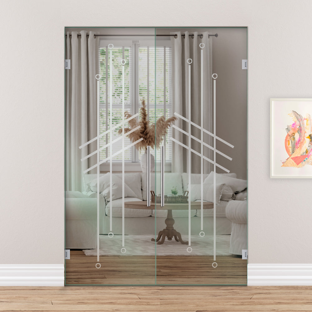 Double Swing Glass Door SGD2 - 1797 - DoorDiscounter