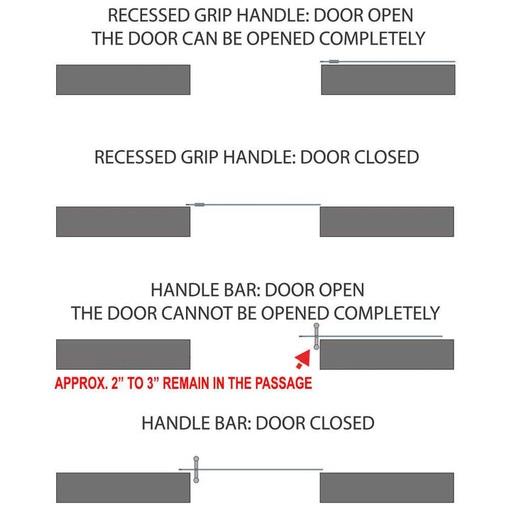 Sliding Barn Door with Frosted Design SBDF - 2364 - DoorDiscounter