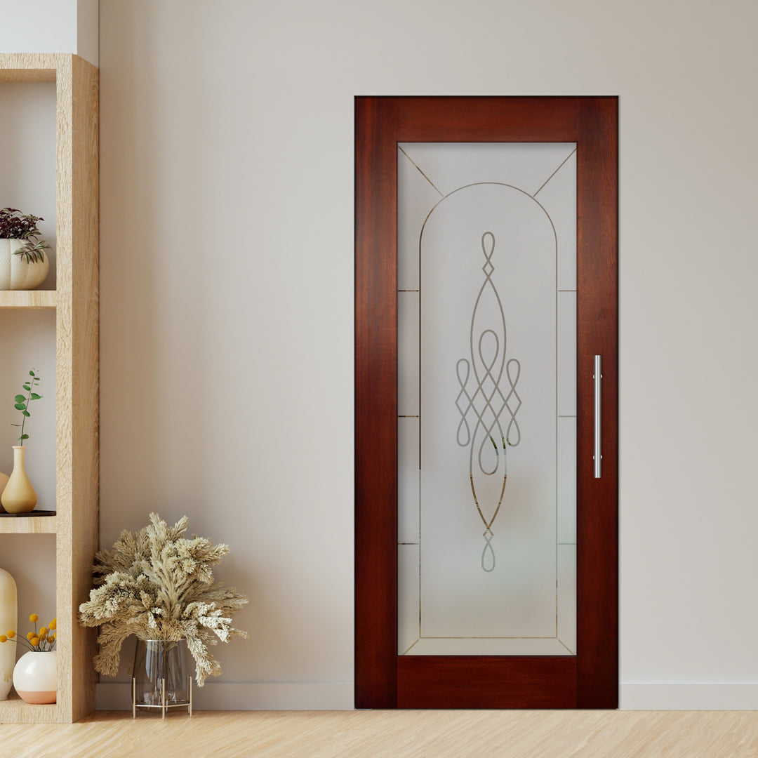 Self Closing Pivot Wooden Glass Door Pwgd - 0842 - DoorDiscounter