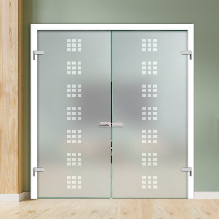 Double Hinged Glass Door  DHDG - 3453 - DoorDiscounter