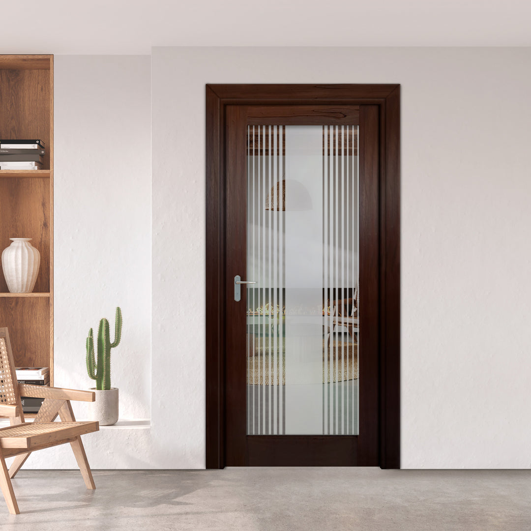 INTERIOR DOOR WITH FROSTED GLASS PANEL IDGP - 2687 - DoorDiscounter