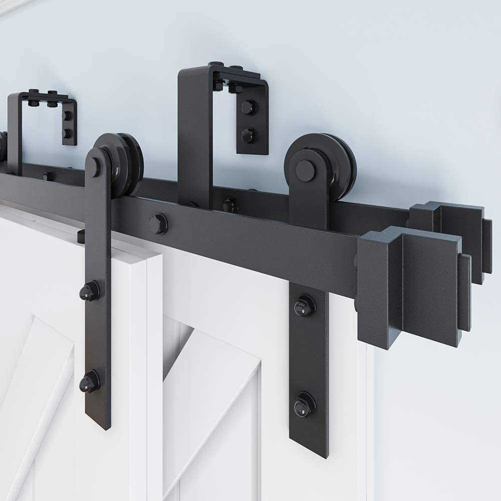 Carbon Steel Sliding Wood Barn Door Hardware Kit ADTA - 3468 - DoorDiscounter