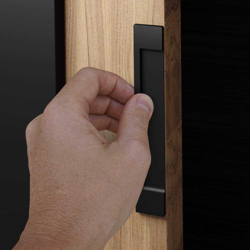 Sliding Door Handle Self-Stick Door Handle Color Black KNWB - 3178 - DoorDiscounter
