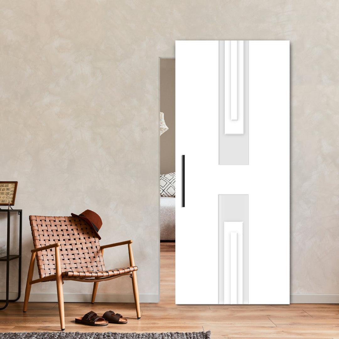 Flush Sliding Barn Door Hidden / Invisible Hardware FHID - 1230 - DoorDiscounter