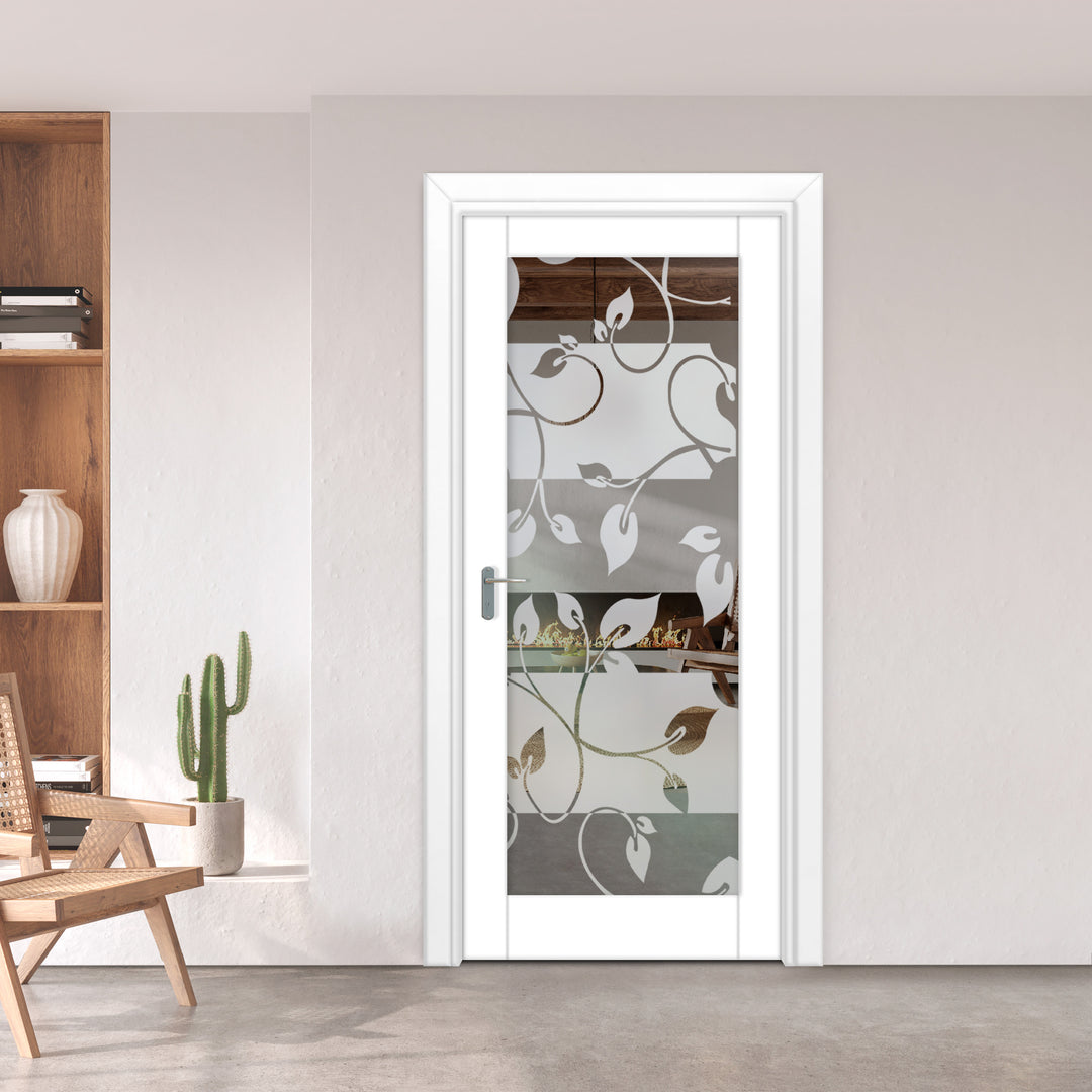 INTERIOR DOOR WITH FROSTED GLASS PANEL IDGP - 2674 - DoorDiscounter