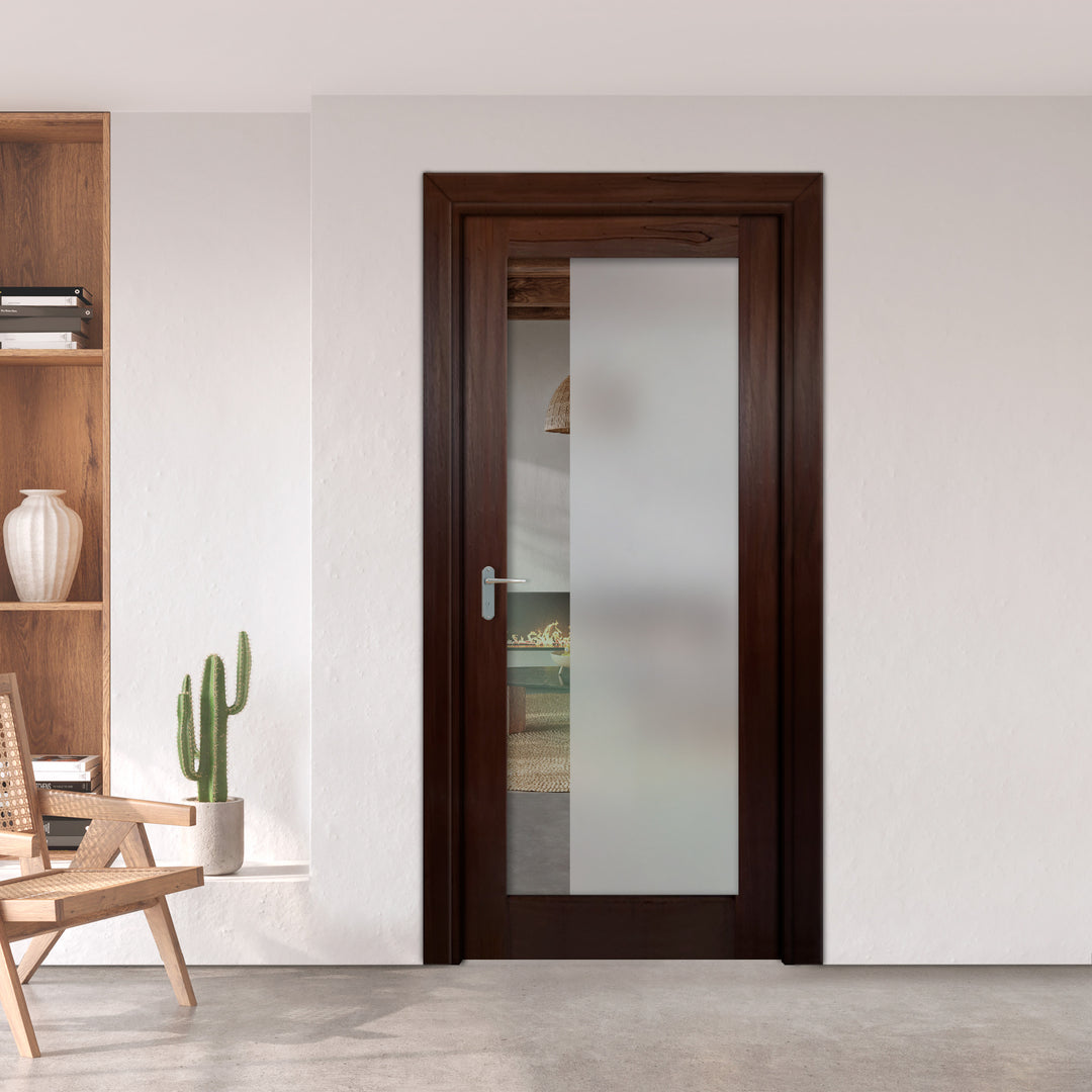 INTERIOR DOOR WITH FROSTED GLASS PANEL IDGP - 2658 - DoorDiscounter