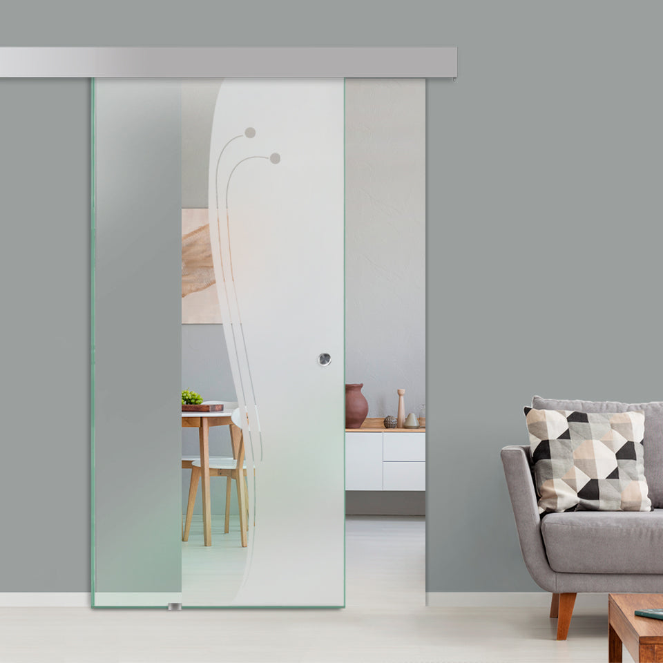 Sliding Glass Barn Door Alu100 SGBD - 1500 - DoorDiscounter