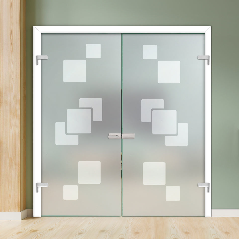 Double Hinged Glass Door  DHDG - 3365 - DoorDiscounter