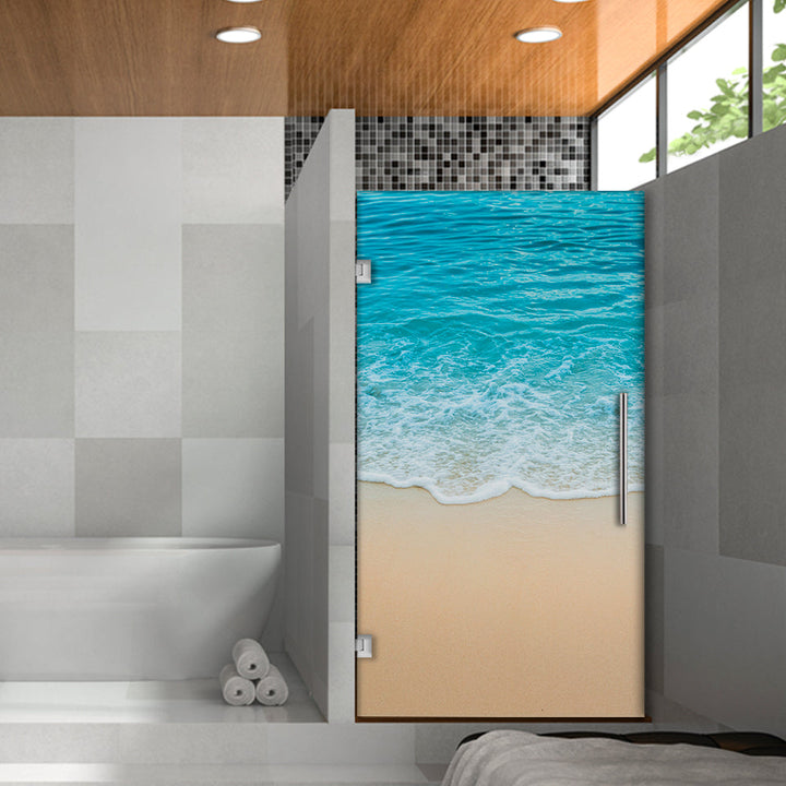 Digital Printing Frameless Shower Glass Door DPGD - 1093 - DoorDiscounter