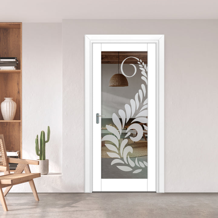 INTERIOR DOOR WITH FROSTED GLASS PANEL IDGP - 2707 - DoorDiscounter