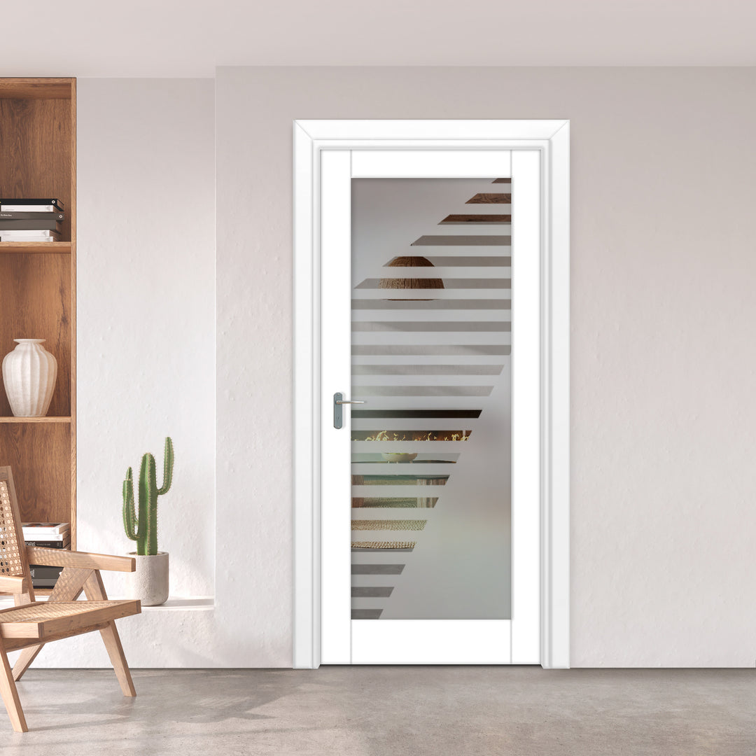 INTERIOR DOOR WITH FROSTED GLASS PANEL IDGP - 2703 - DoorDiscounter