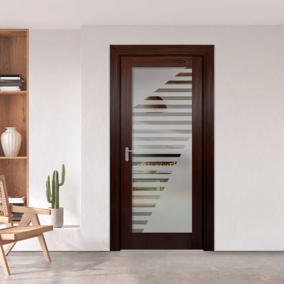 INTERIOR DOOR WITH FROSTED GLASS PANEL IDGP - 2703 - DoorDiscounter