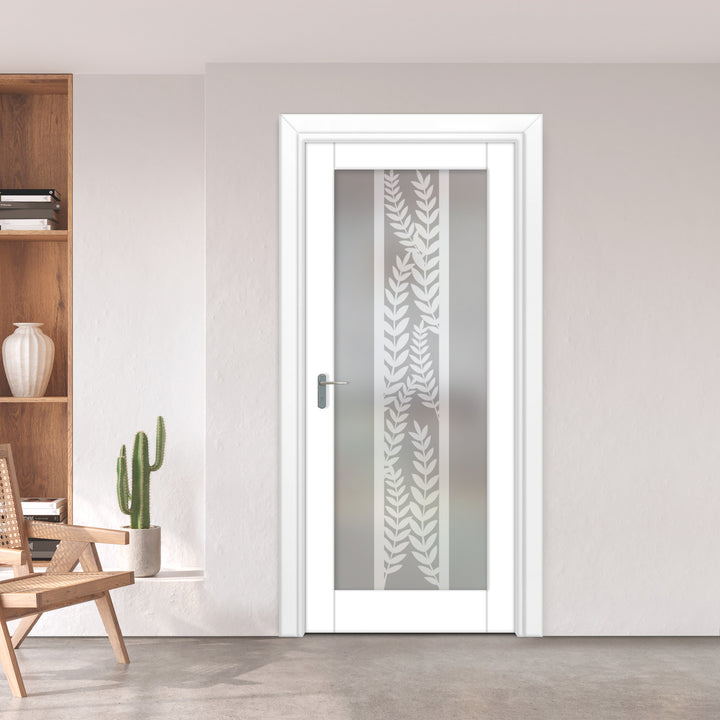 INTERIOR DOOR WITH FROSTED GLASS PANEL IDGP - 2728 - DoorDiscounter