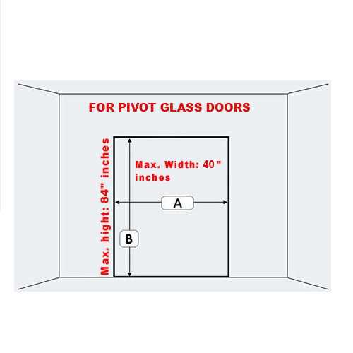 Frameless Glass Pivot Door with Self Closing Hinges & Pantry Design Fgp1 - 2011