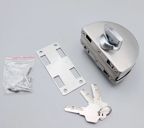 Stainless Steel Glass Door Center Lock STCL - 3482 - DoorDiscounter