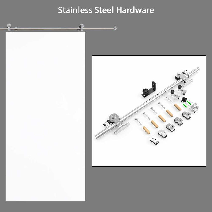 Modern Interior Flush Sliding Barn Door with CNC Router Design MICD - 1079 - DoorDiscounter