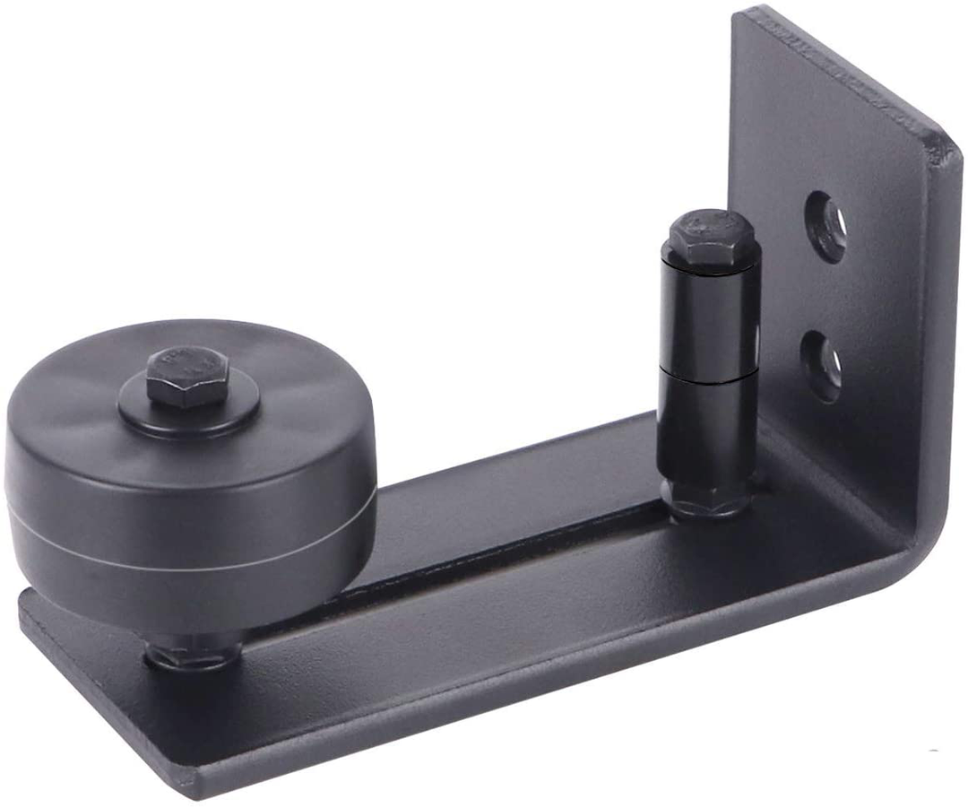 Black Bottom Floor Guide for Sliding Barn Door AHGA - 3473 - DoorDiscounter