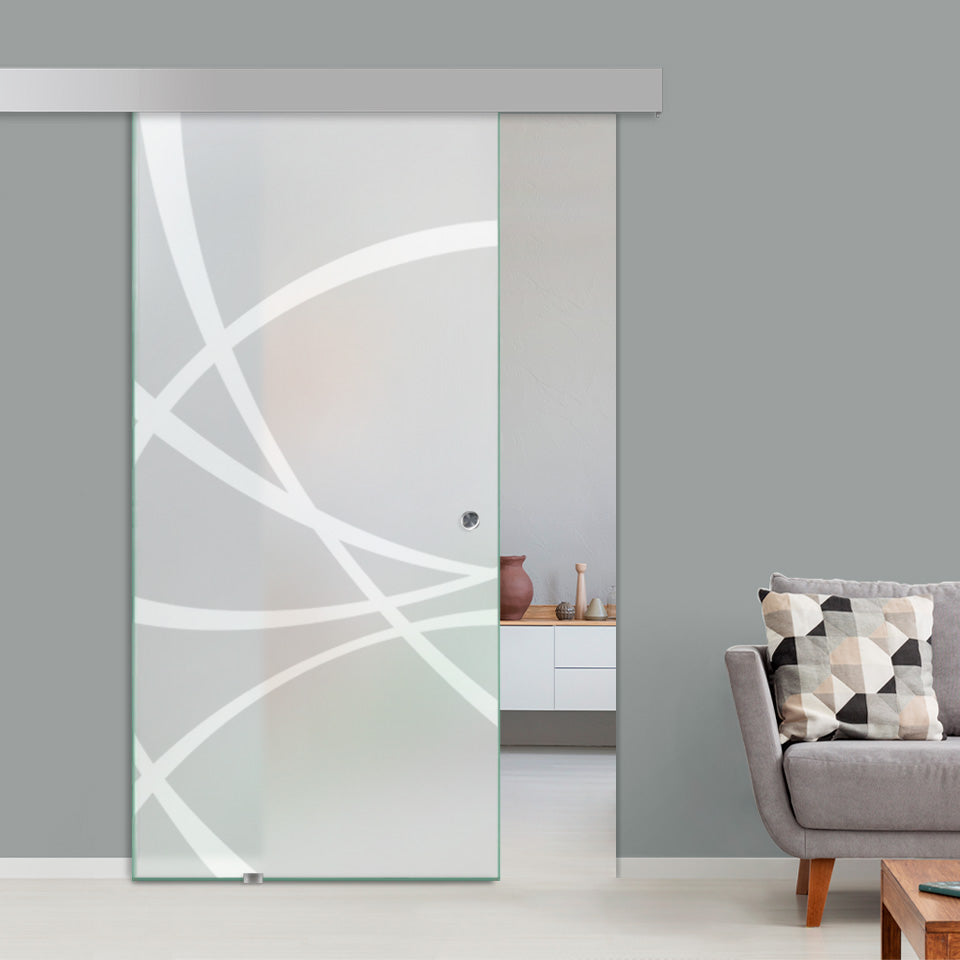 Sliding Glass Barn Door Alu100 SGBD - 1587 - DoorDiscounter