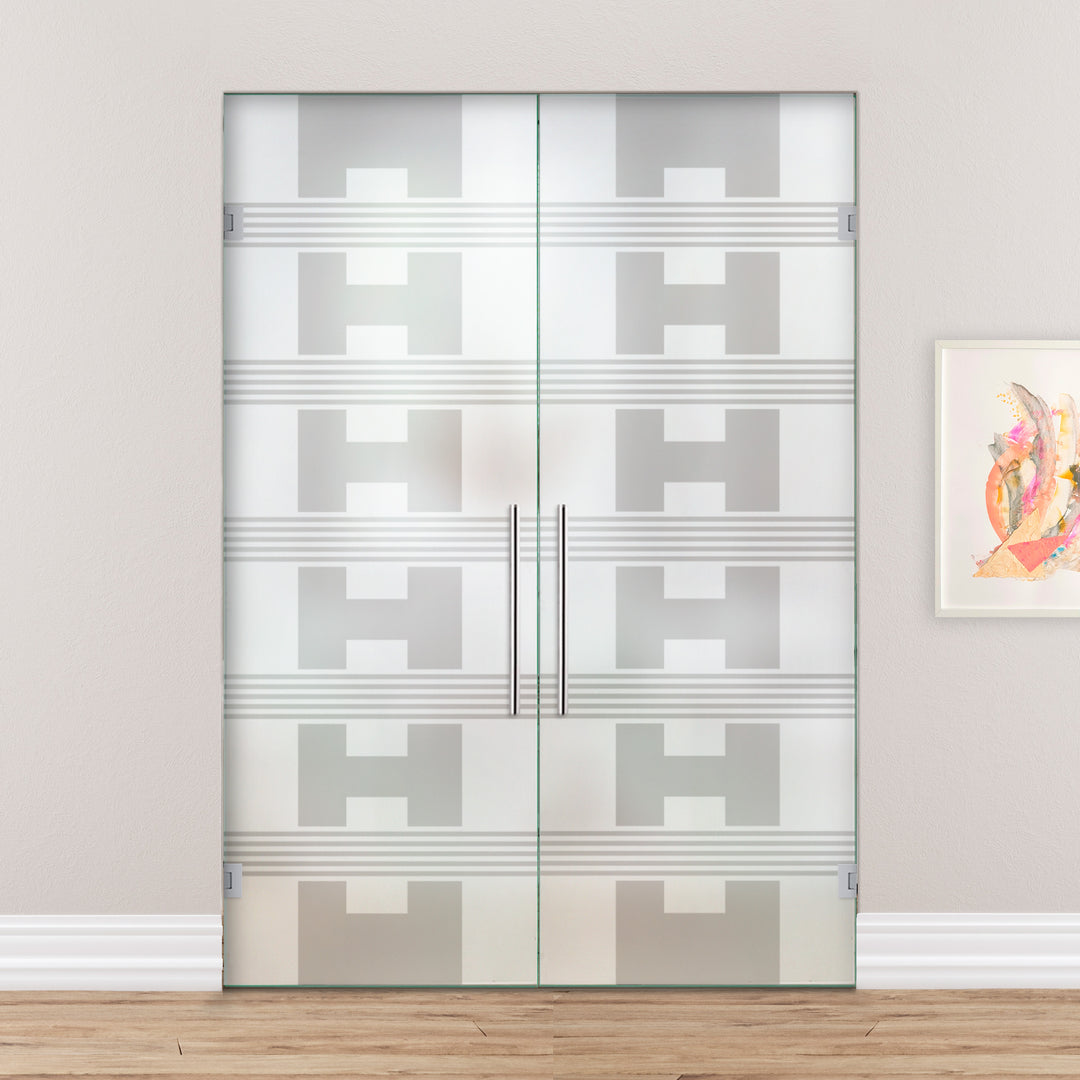 Double Swing Glass Door SGD2 - 2158 - DoorDiscounter