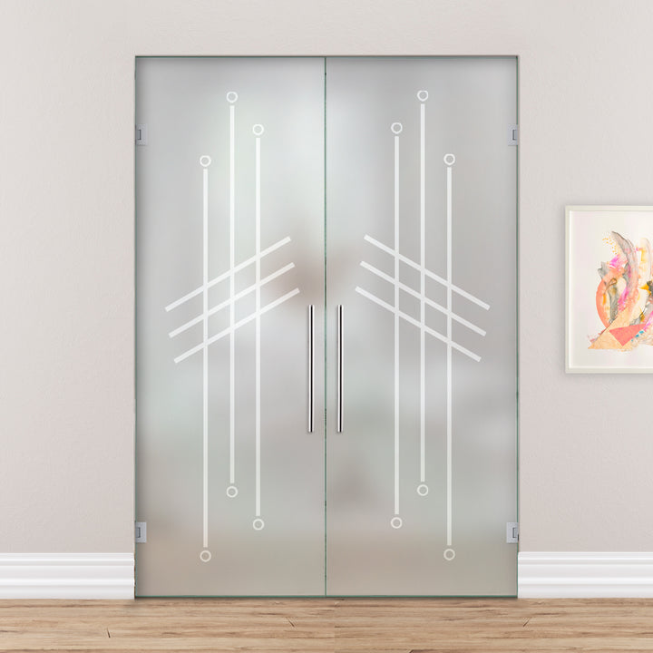 Double Swing Glass Door SGD2 - 1797 - DoorDiscounter