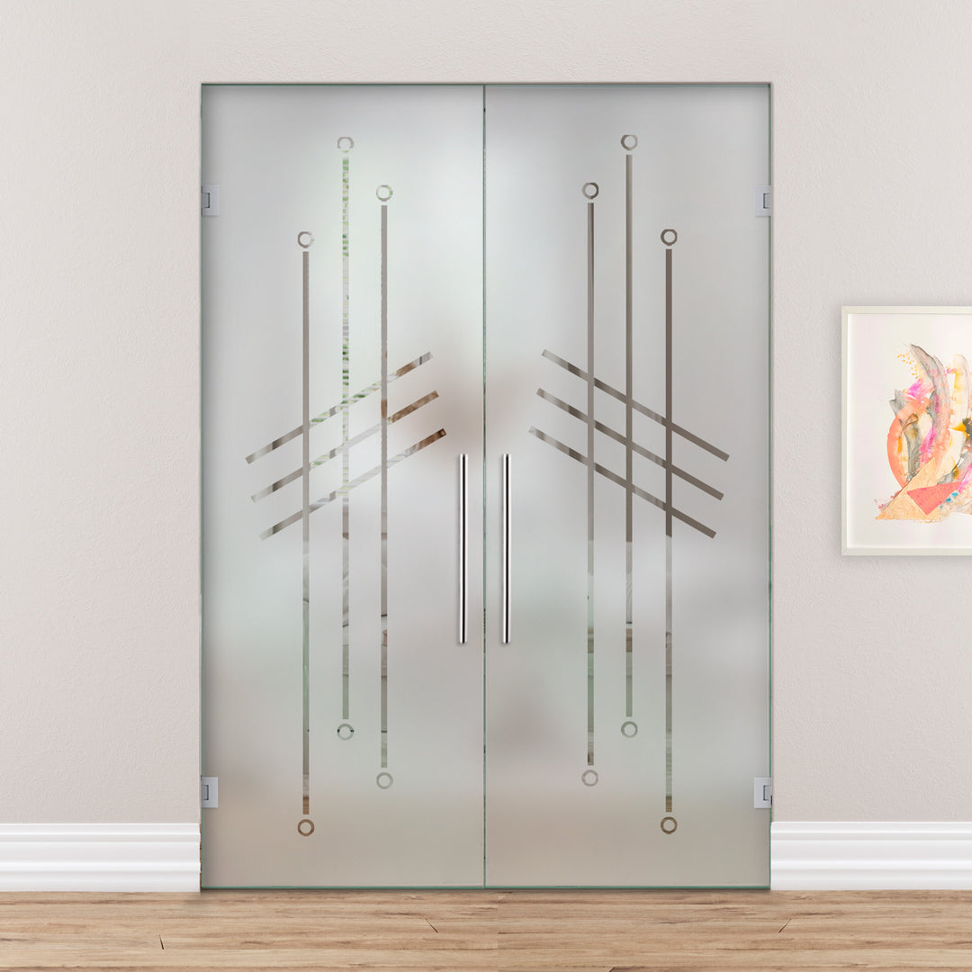 Double Swing Glass Door SGD2 - 1797 - DoorDiscounter