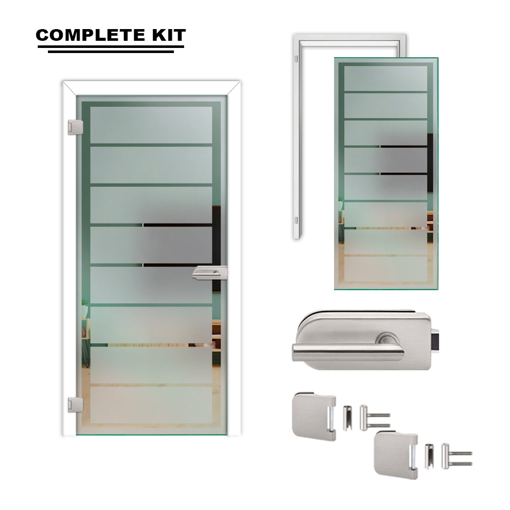 Hinged Glass Door Complete Kit GDCK - 2219 - DoorDiscounter