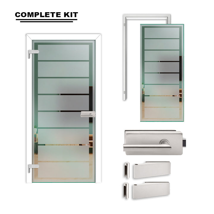 Hinged Glass Door Complete Kit GDCK - 2219 - DoorDiscounter