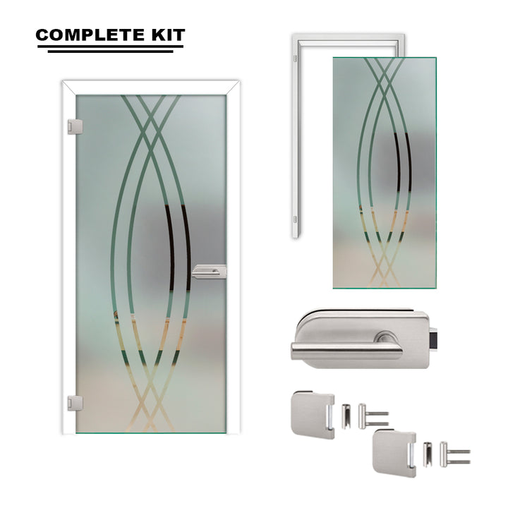 Hinged Glass Door Complete Kit GDCK - 2231 - DoorDiscounter