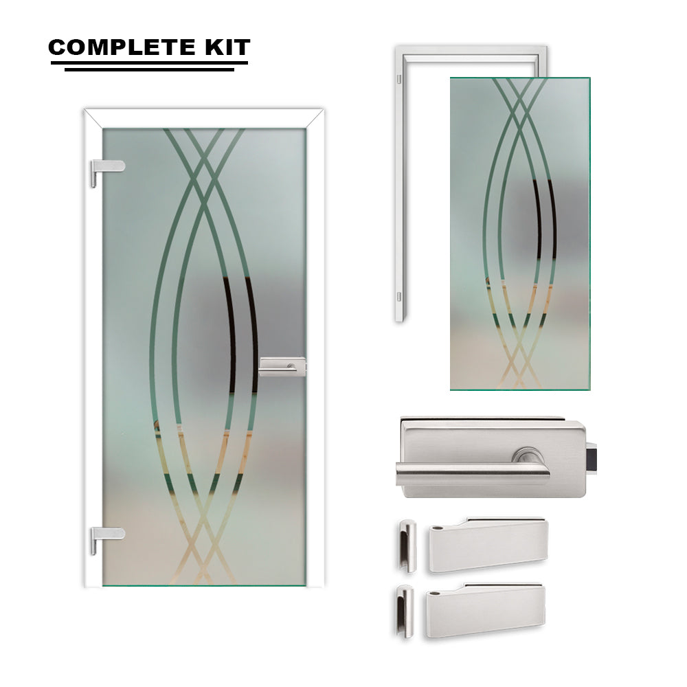 Hinged Glass Door Complete Kit GDCK - 2231 - DoorDiscounter