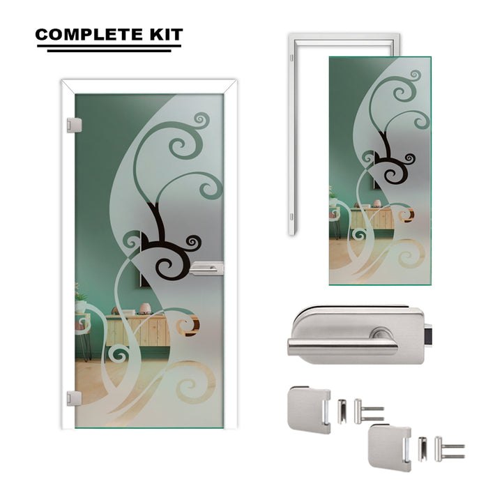 Hinged Glass Door Complete Kit GDCK - 2212 - DoorDiscounter