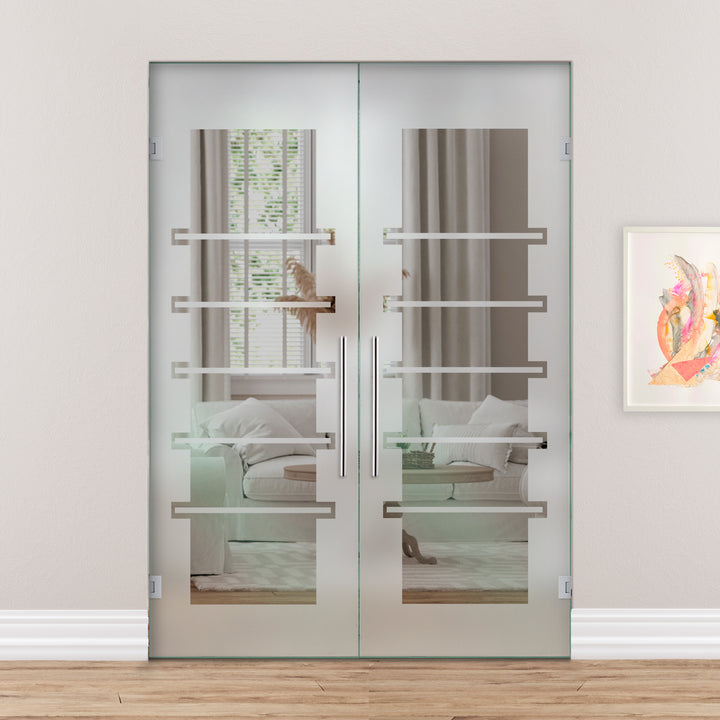 Double Swing Glass Door SGD2 - 1795 - DoorDiscounter