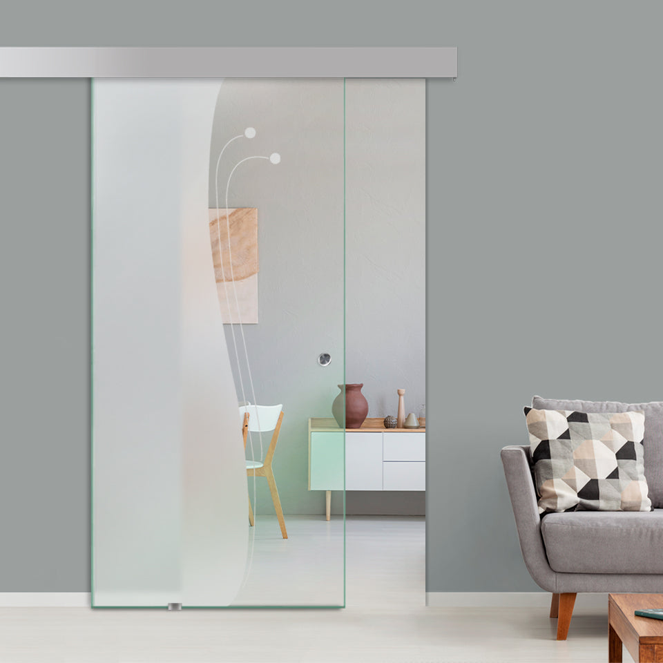 Sliding Glass Barn Door Alu100 SGBD - 1500 - DoorDiscounter