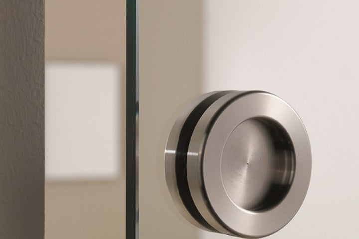 INDUSTRIAL STYLE FRAMELESS CLOSET SLIDING GLASS DOORS IFGD - 3025 - DoorDiscounter